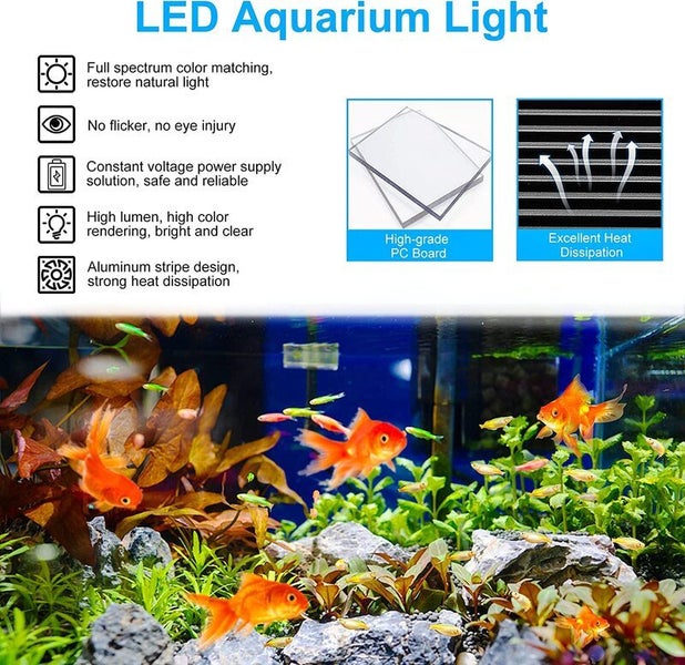 Aquarium Lights Fish Tank Light LED Size M 2017607 Carousel 13