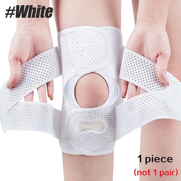 1 Piece Compression Knee Brace Support Knee Wrap With Side Stabilizers For Kn... Carousel 1