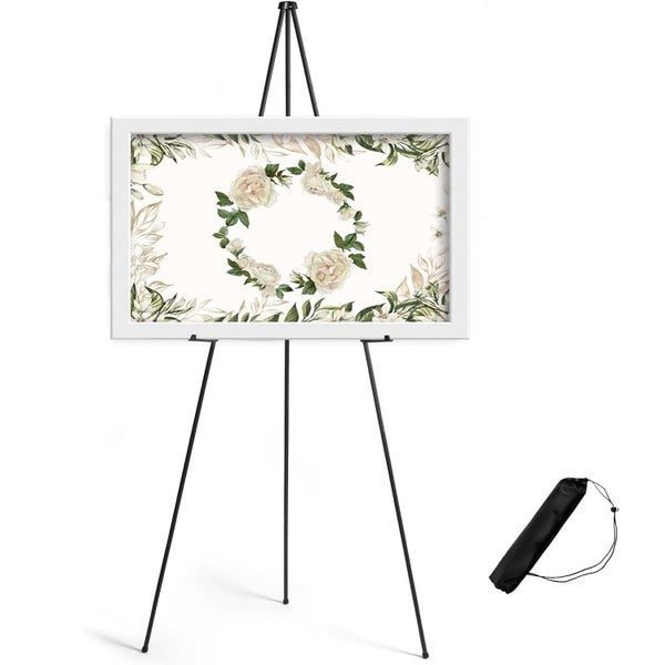 Easel Stand 63 inches, Lightweight Adjustable Art Easel for Display, Weddin64788410584578110
