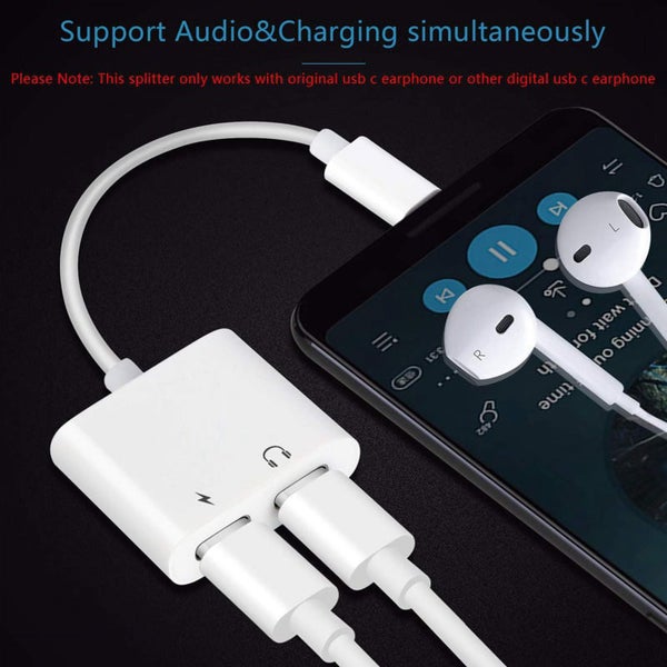 USB C to Headphone Jack Adapter with 3.5mm Aux Audio and Type C Charger Don Carousel 2