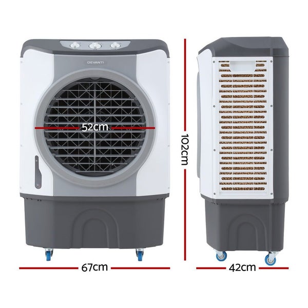 Devanti Evaporative Air Cooler Conditioner Commercial 45L Carousel 2