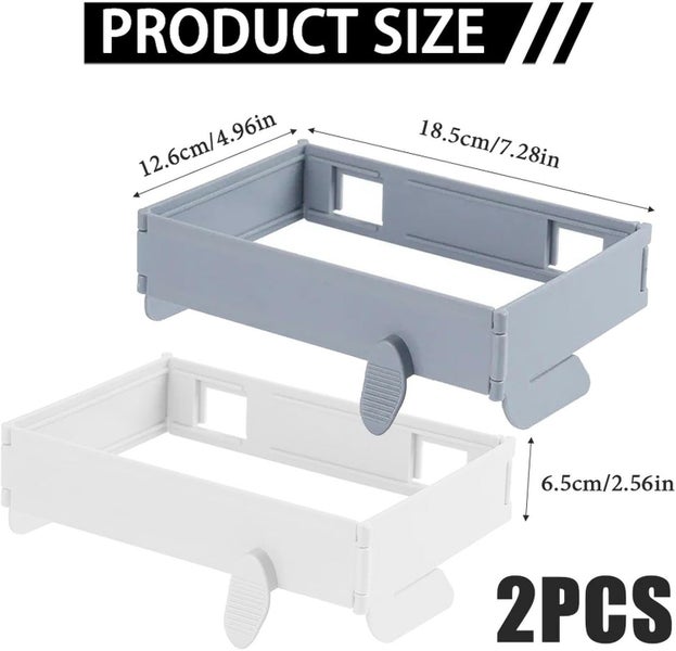 2Pcs Plastic Trash Bag Holder Rack, Folding Hanging Kitchen Trash Can,Space Carousel 2