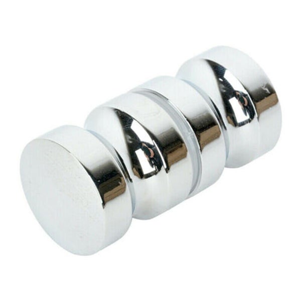 Home Bathroom Shower Door Handle Knob Single Groove Aluminum Alloy Chrome P Carousel 1