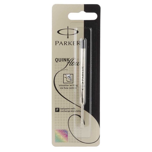 Parker QuinkFlow Fine Ballpoint Pen Refill Black Carousel 1