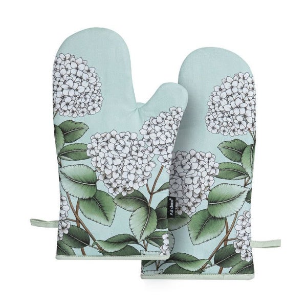 ASHDENE Secret Garden Oven Mitt Mint 2 Pack Carousel 1