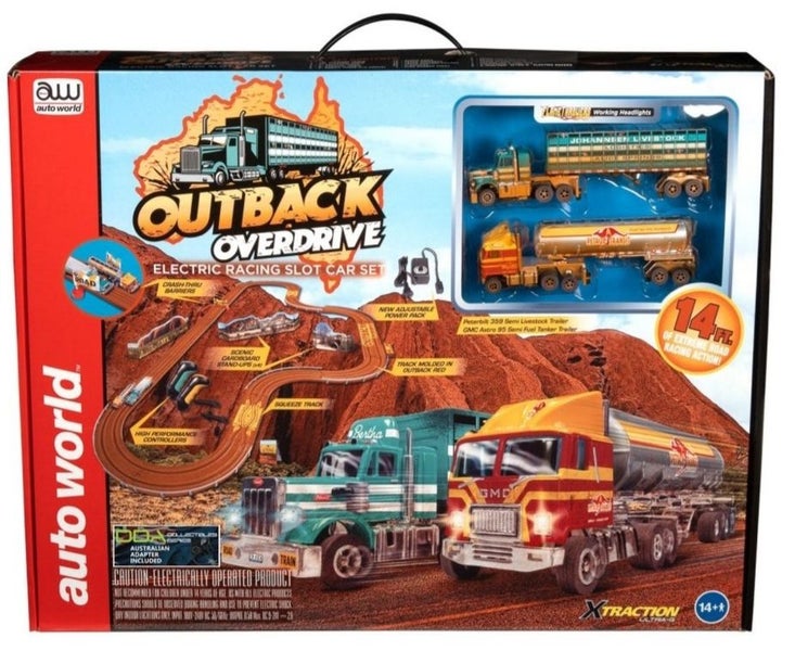 Autoworld Outback Overdrive Truckers Slot Car Set, Track Length 4.267 Metres Carousel 1