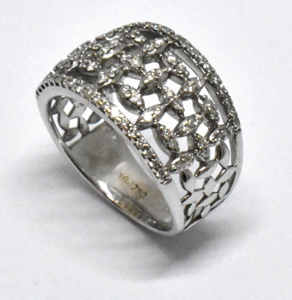 $6,200 18CT WG DIAMOND DRESS RING #A2147458-1 Carousel 1