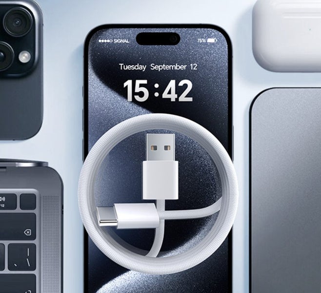 USB A to Type C CarPlay Cable 3m 45W Fast Charge Carousel 2