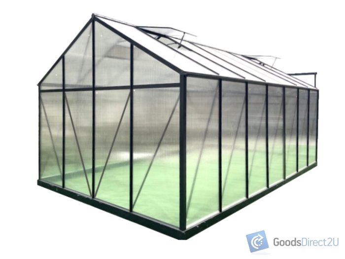 Greenhouse - Polycarbonate - 10mm, 519(L) x 300(W) x 261(H)cm Carousel 20