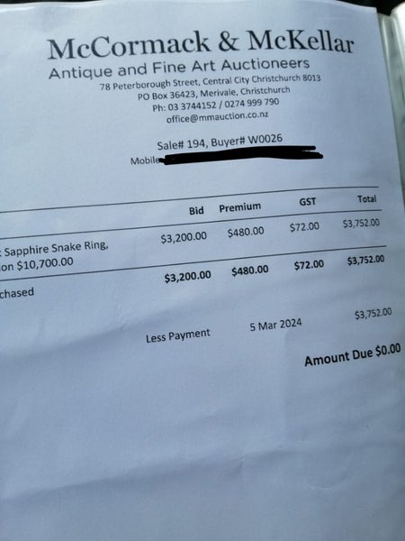 18ct gold snake ring Carousel 18