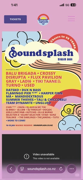 Soundsplash youth ticket and comfort camping zone pass Carousel 1