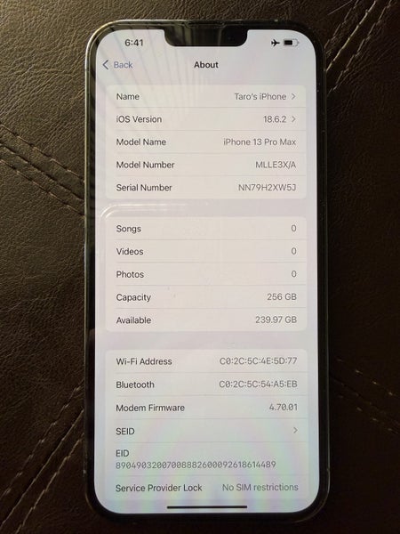 ?? Apple iPhone 13 Pro Max – 256GB – Sierra Blue64716493405825114