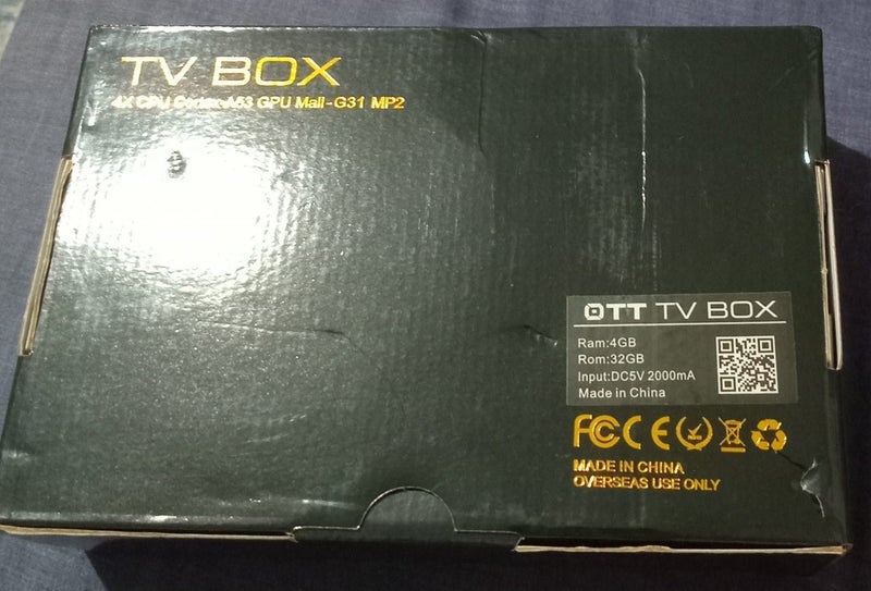 TV BOX 4X CPU - Cortex-A53 GPU Mail - G31 MP2 Carousel 4