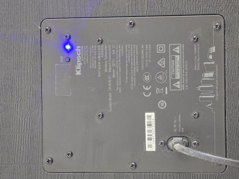 Klipsch Cinema 600 Soundbar + Wireless Subwoofer – Excellent Condition Carousel 4