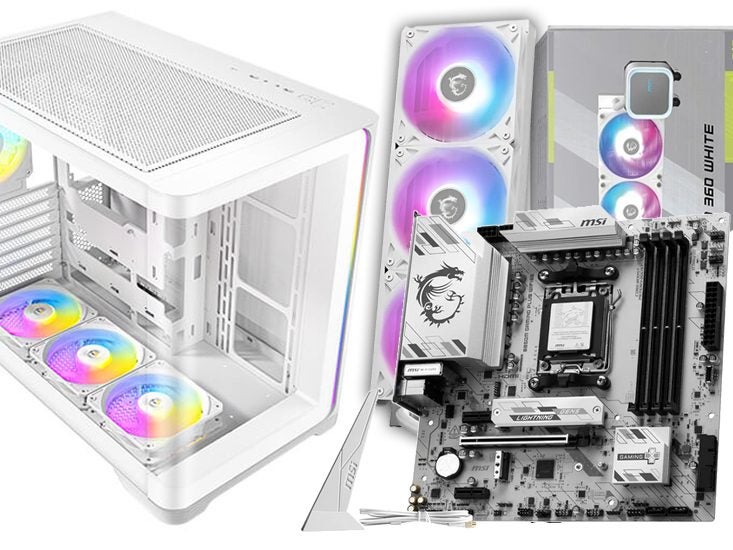 Afterpay - Antec Curve White Case + MSI B850M MB + MSI White 360 Liquid Cooler Carousel 1