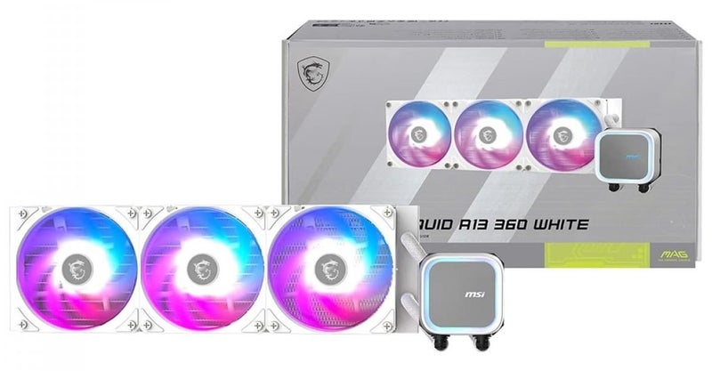 Afterpay - Antec Curve White Case + MSI B850M MB + MSI White 360 Liquid Cooler Carousel 4