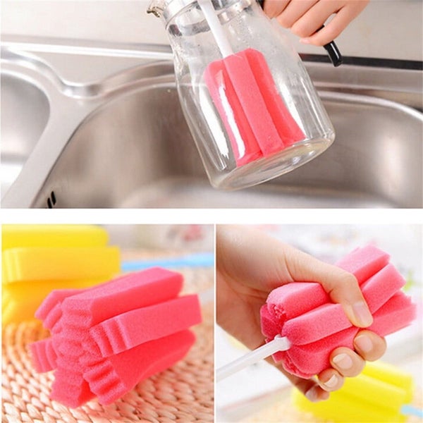 Bottle Brush Sponge Cup Washer Brush Long Handle Cleaner Brush for Bottle G Carousel 9