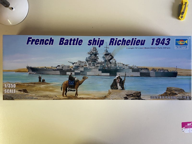Trumpeter 1/350 Scale French Battleship Richelieu 1943 05311 Plastic Model Kit Carousel 7
