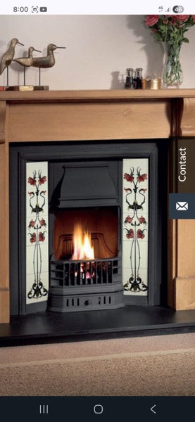 Victorian cast iron Art Noveaux fireplace insert Brand New! Carousel 1