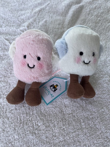 Jellycat Amuseables Toastie Pink and White Marshmallows Carousel 1