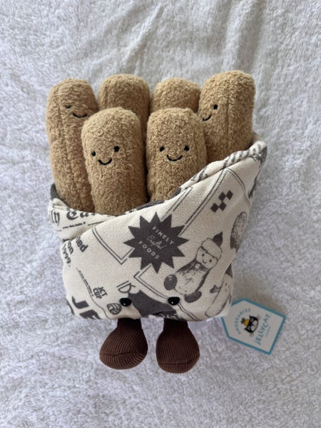 Jellycat ‘Cosy Chips’ EXCLUSIVE from Selfridges’ ‘Fish & Chip Shop’ Experience Carousel 1