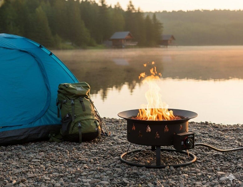 Portable Outdoor Gas Fire Pit Carousel 2