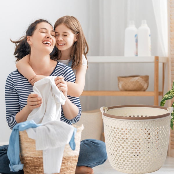 Laundry Hamper with Handles, Flexible Laundry Basket, Plastic Laundry Hampe Carousel 1