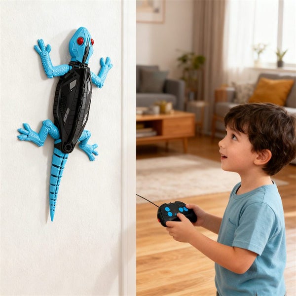 Wall Climbing RC Chameleon Toy Remote Control Lizard-Blue Carousel 2