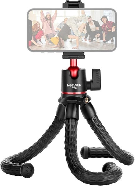 NEEWER Camera Tripod with Remote, Mini Flexible Tripod Stand with Action Camera Carousel 1