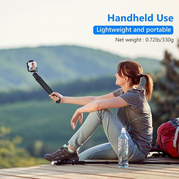 NEEWER Camera Tripod with Remote, Mini Flexible Tripod Stand with Action Camera Carousel 8