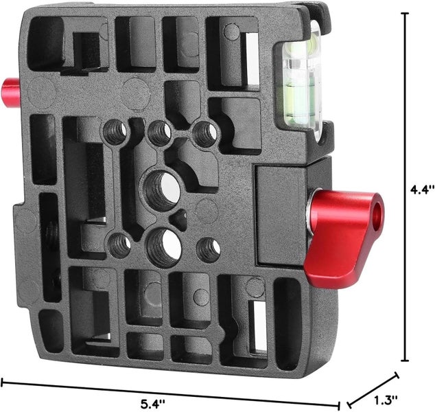 Neewer Professional Aluminum Alloy Quick Shoe Plate Adapter with 1/4 3/8 inches Carousel 9