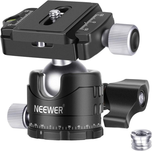 NEEWER Professional 28mm Low Profile Tripod Ball Head with 360° Rotation and 2 Carousel 1