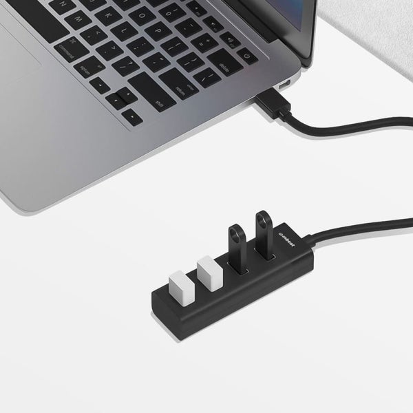 Mbeat 4-port Usb 3.0 Hub - Black Carousel 2