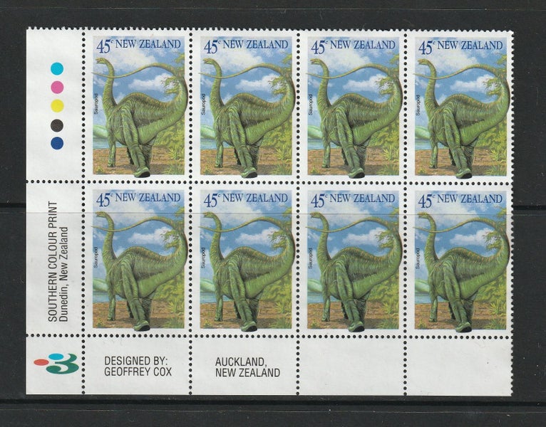 NZ 1993 Dinosaurs 45c Carousel 1