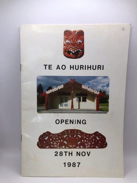 Te ao hurihuri opening 28th November 1987 by D Gray, A.M. Johns Carousel 1