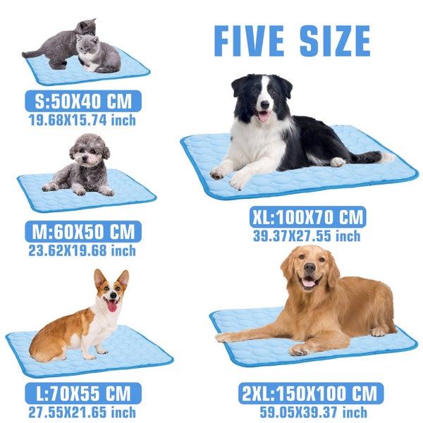 Pet soft Mat for Dogs Cats Non Toxic Breathable Ice Silk Pad Blanket for Ke Carousel 2