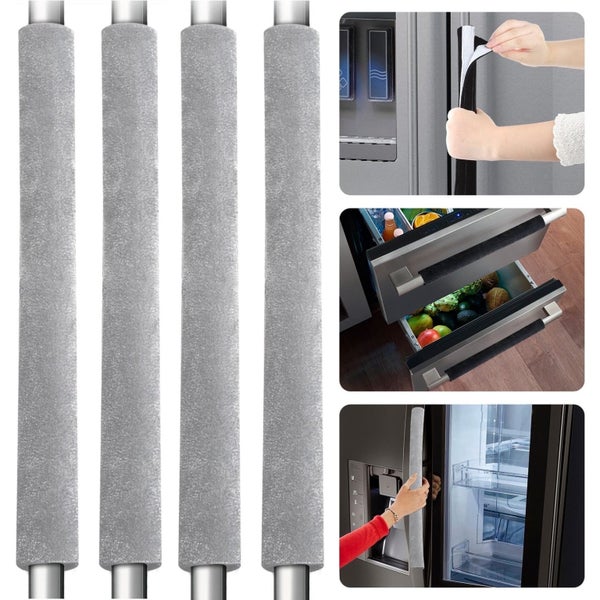 4pcs Refrigerator Door Handle Covers, Oven Dishwasher Fridge Decors for Kit Carousel 1