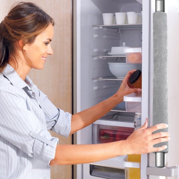 4pcs Refrigerator Door Handle Covers, Oven Dishwasher Fridge Decors for Kit Carousel 2