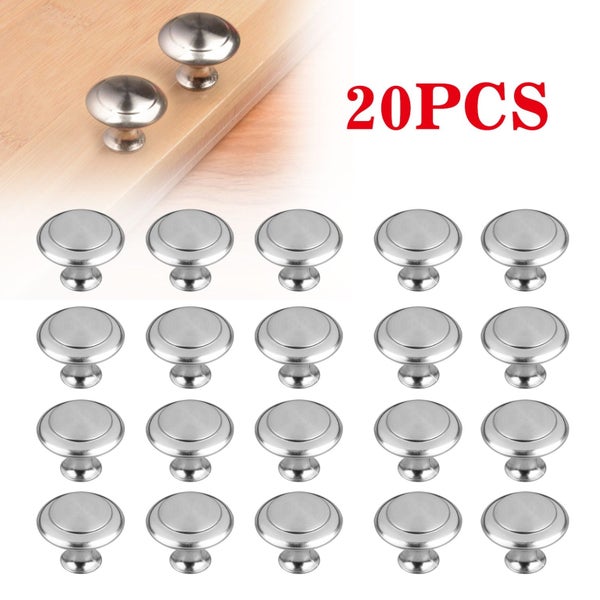 Kitchen Cabinet Knobs 1.2'' Drawer Pulls Decorative Knobs Stainless Steel N Carousel 1