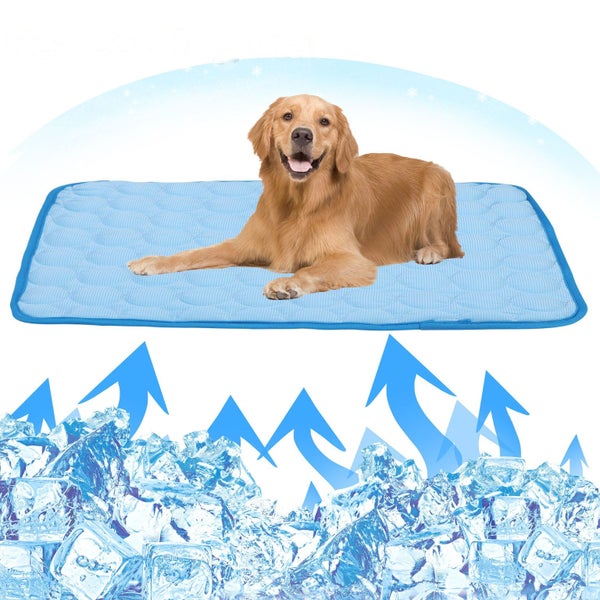 Pet soft Mat for Dogs Cats Non Toxic Breathable Ice Silk Pad Blanket for Ke Carousel 1