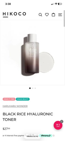 HARUHARU WONDER BLACK RICE HYALURONIC TONER Carousel 2