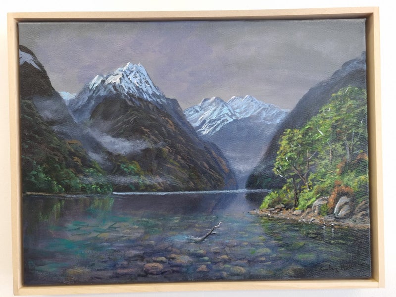 Cove in Fiordland - Caley Hall - Original Painting Carousel 2