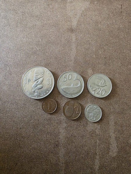 COOK ISLANDS coins x6 year 1974 Carousel 1