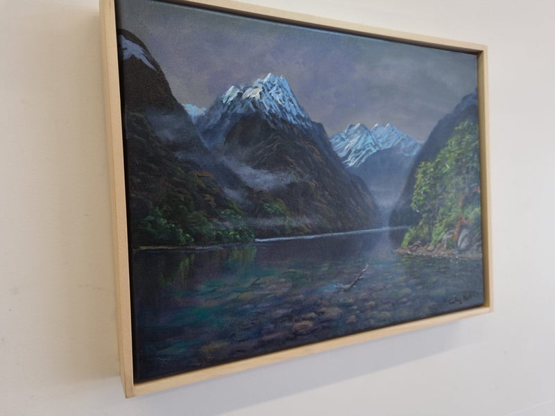 Cove in Fiordland - Caley Hall - Original Painting Carousel 11