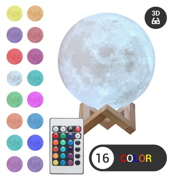 3D Moon Lamp Touch Control Night Light USB Charging Table Lamp Remote Contr Carousel 1