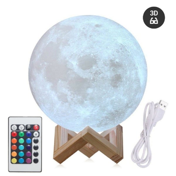 3D Moon Lamp Touch Control Night Light USB Charging Table Lamp Remote Contr Carousel 2