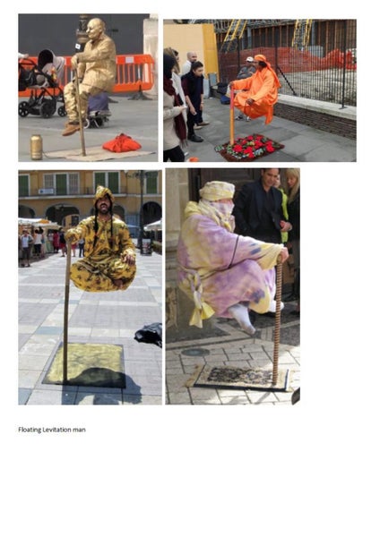 Defy Gravity - Buskers amazing floating levitating man illusion64729171181571113