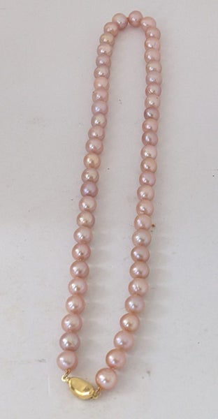 9.5-10 mm Edison Pink Pearl 57 cms Matinee Ncklace Carousel 6