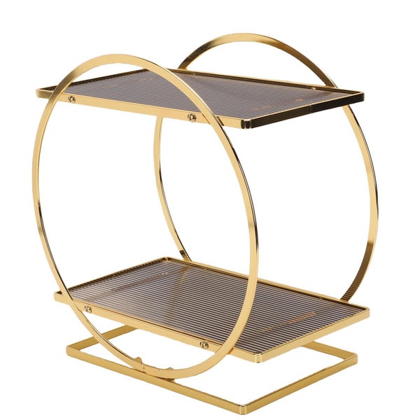 2 tier perfume organizer makeup perfume stand organizer bathroom vanity counter Carousel 1