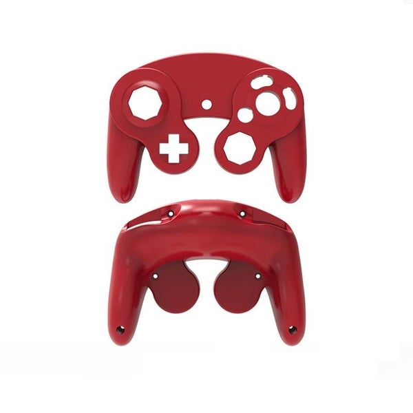 Nintendo Ngc Replacement Shell Handles - 2 Piece Set Red Carousel 1